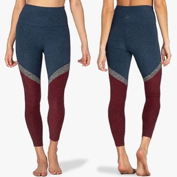 Beyond Yoga Tri-Panel Spacedye High-Waisted Midi Leggings - Women's size XS - Picture 1 of 6